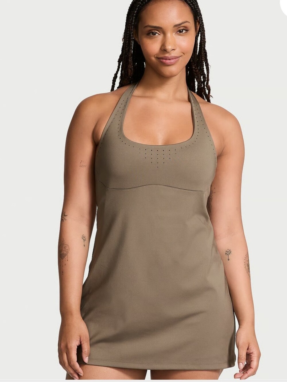 VSX VS Essential Perforated Halter Dress NWT